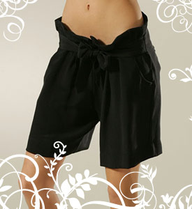 Cynthia Vincent Tie Shorts