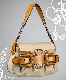 B. Fendi Canvas Shoulder Bag
