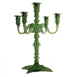 Green Acrylic Candelabra
