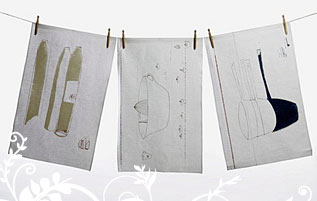 Luxeville - Teresa Green Tea towels