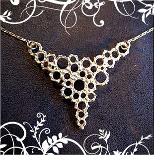 Yayoi Forest: Lacy Triangle Necklace