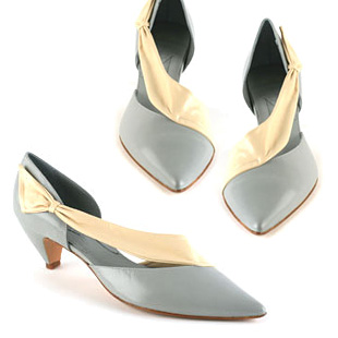Bandage Strap Shoe - Grey/ Nude