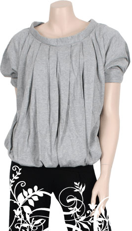 Nicole Finetti - Grey Jersey Top