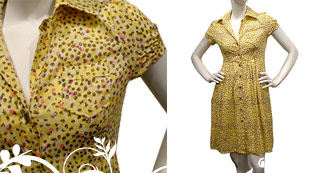 Tocca Vintage Printed Shirt Dress