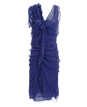 Alberta Ferretti - Sleeveless ruffle dress