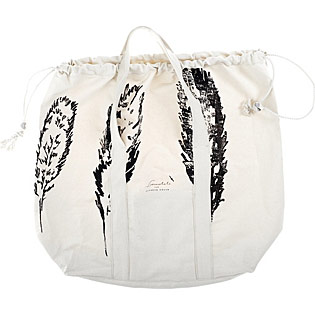 Loomstate for Barneys - Green Feather Beach Bag
