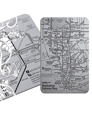 SUCK UK - Stainless Steel Pocket Map