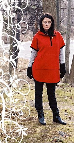 Built by Wendy - Boiled Wool Poncho