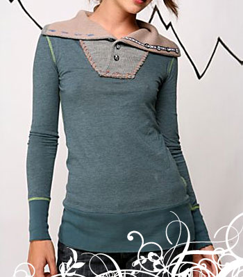 Free People - Nordic Cozy Collar Henley