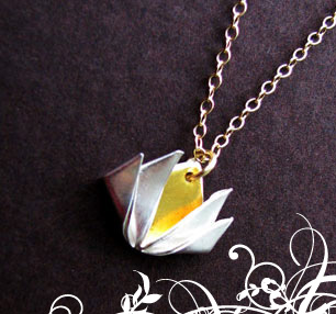 Origami Bijoux - Lotus Necklace