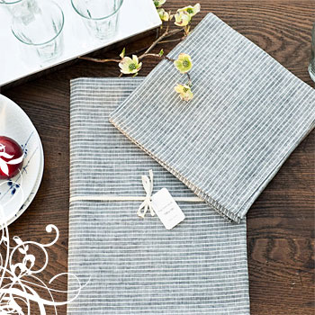Fog Linen Work – Striped Tablecloth